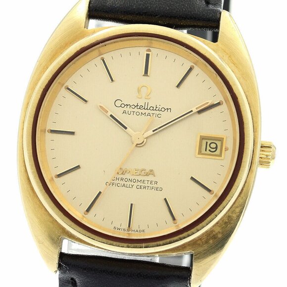OMEGA Constellation 168.0056 Date Cal.1011 Gold Dial Automatic Men\'s _877222